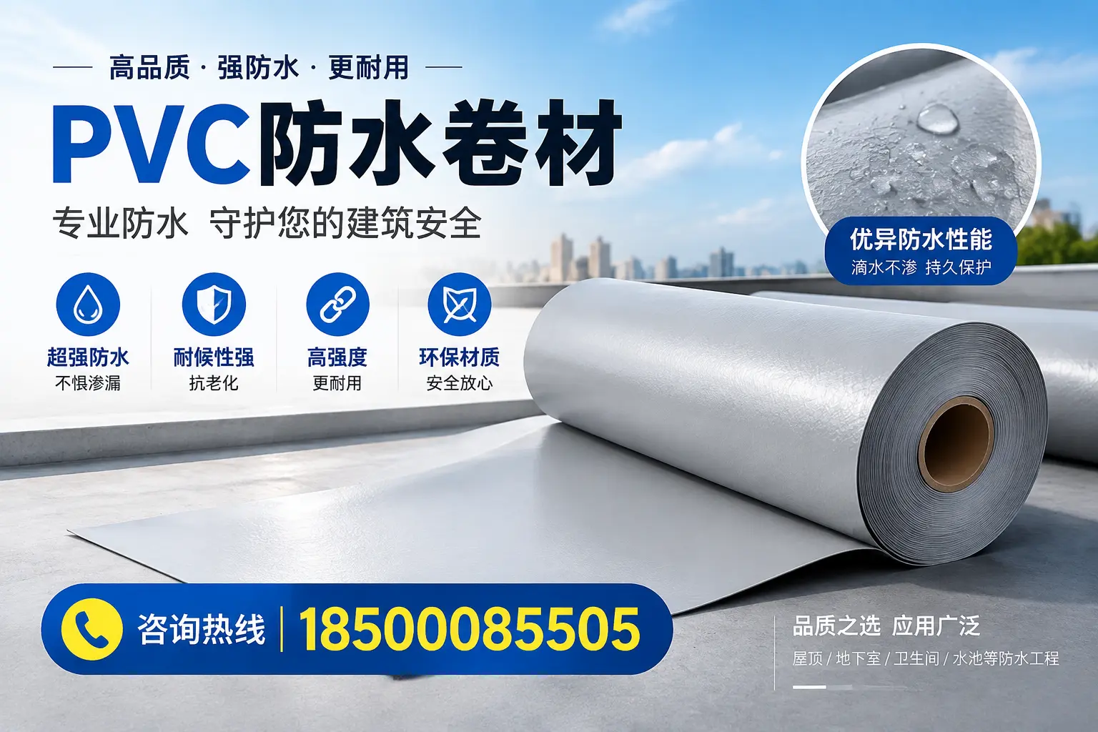 莆田地区pvc防水卷材的市场现状与发展趋势